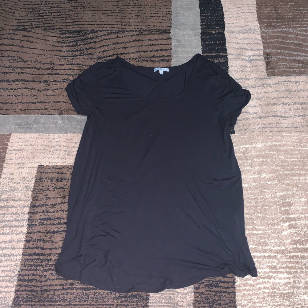 Juniors Black Short Sleeve Tee